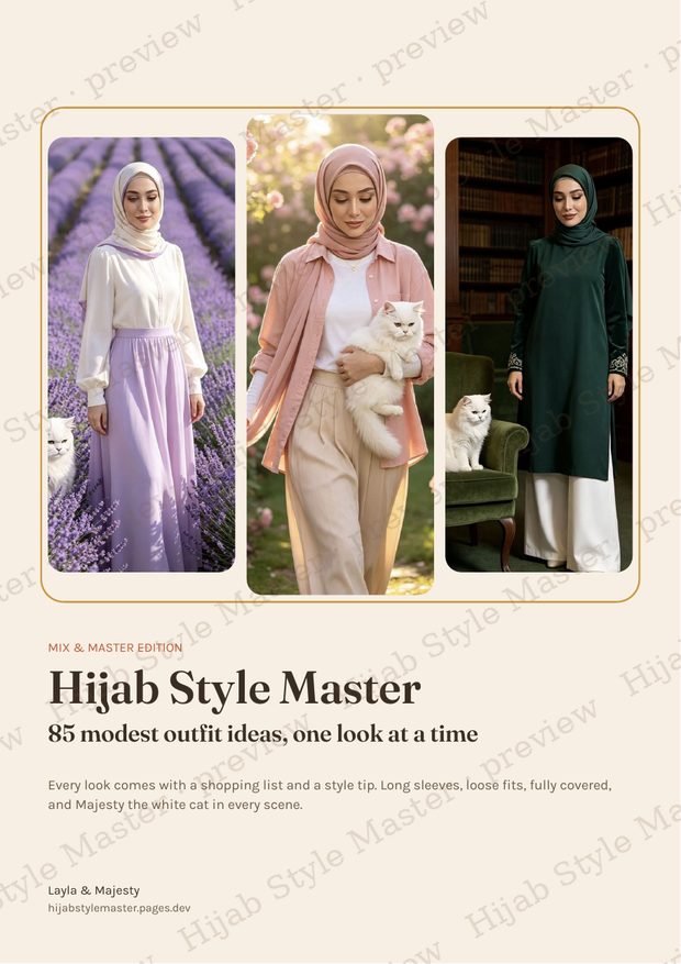 The lookbook cover: Hijab Style Master, 85 modest outfit ideas
