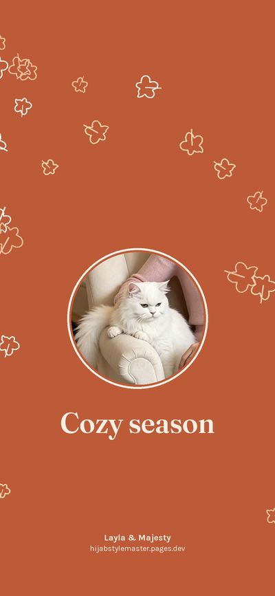 Cozy season: a free fall phone wallpaper by Layla & Majesty
