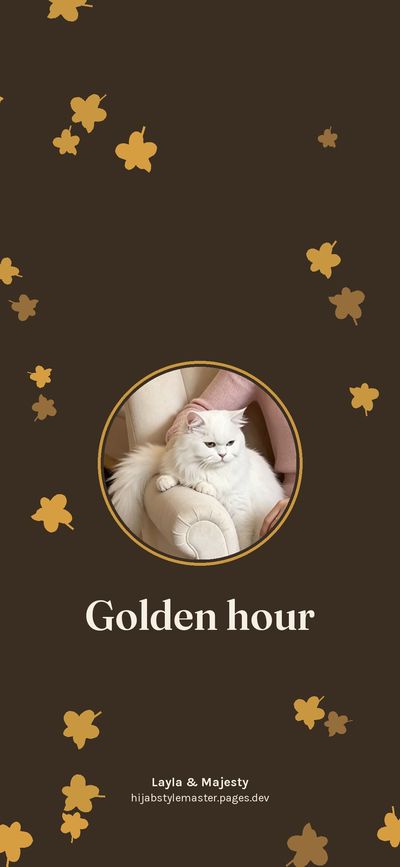 Golden hour: a free fall phone wallpaper by Layla & Majesty