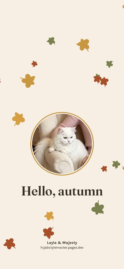Hello, autumn: a free fall phone wallpaper by Layla & Majesty