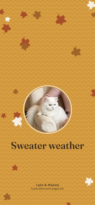 Sweater weather: a free fall phone wallpaper by Layla & Majesty